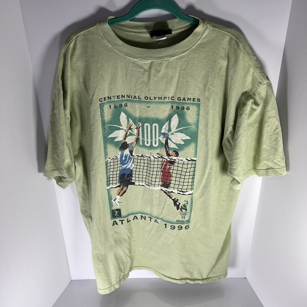VTG Centennial Olympics ATL GA 1996 Volleyball Champion Graphic Men's Shirt XL